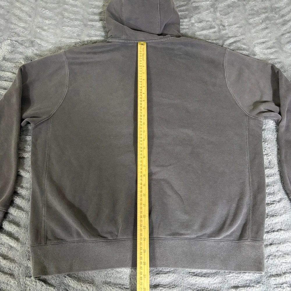 Nike Mens Embroidered Swoosh Pullover Hoodie Anthracite Grey CJ1611-060 Large